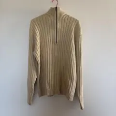 90s初期Polo Sports ハーフジップニット　ポロスポ　L