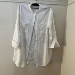 GU ホワイト バンドカラーシャツ サイズ5