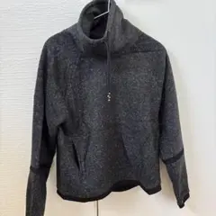 フリース ハイネックジャケット ダークグレー