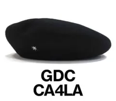 美品 GDC × CA4LA BIG BERRET ベレー帽 BLACK