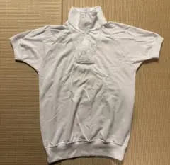 体操服 ハーフジップ 白 160