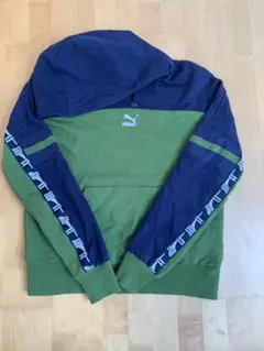 プーマ　ハーフジップパーカー　グリーン