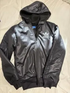 adidas フード付きジャケット XS ブラック