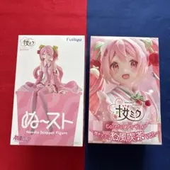 初音ミク　桜ミク　ぬーどるストッパー　和風喫茶　フィギュア　2個セット