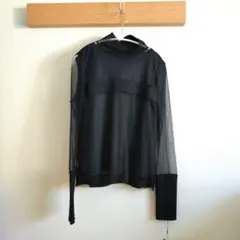 ヤマダヤ ☆新品☆ YAMADAYA タートル ブラックメッシュ長袖カットソー