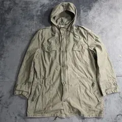 old gap ミリタリージャケット フード付き カーキ - メルカリ
