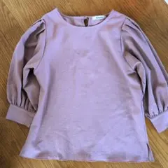 ◯Khalita 薄紫 バックリボン 七分袖Ｌ