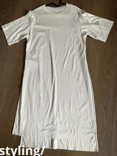 styling/ ワンピース　ロングTシャツ