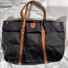 【セール中】 IL BISONTEイルビゾンテ キャンバス × レザー トート