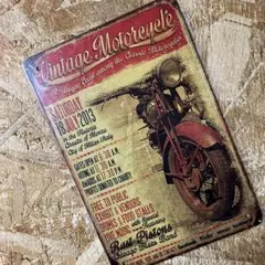 Vintage Motoreyle イベントポスターブリキ看板
