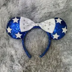 星とリボンの青いカチューシャ