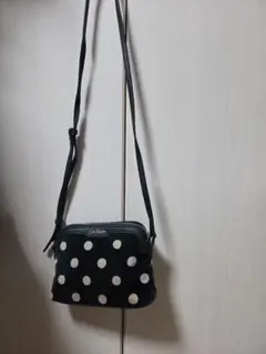 キャス・キッドソン　ショルダーバッグ　グリーン　ドット