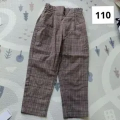 490 GU 110 チェック ブラウン