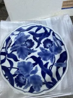 陶あんあじさい花柄陶磁器皿京焼とう庵手書き紫陽花清水 - メルカリ