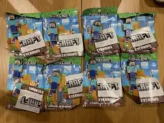 マインクラフト　フィギュア キーチェーン　スティーブ　8個セット