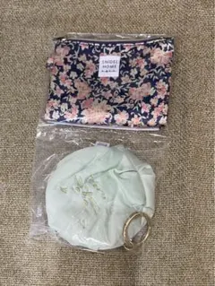 SNIDEL HOME スナイデルホーム ネコポーチ＆マスクポーチ 新品②