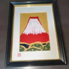真作 肉筆 利渓 南天雪中犬図 掛軸 親子犬 吉祥画 冬景色 花鳥動物図