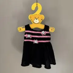 ビルドアベア　ベロアワンピースブラック　ダッフィー