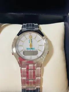 未使用　CASIO 電波ソーラー アナデジ シルバー メンズ 腕時計のサムネイル