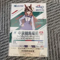 名鉄 ウマ娘 シンデレラグレイ シンボリルドルフ　ポストカード　中京競馬場前駅