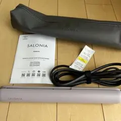 【美品】SALONIA スムースシャイン ストレートアイロン ピンク