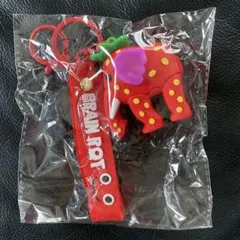 イタリアンブレインロット　ストロベリーエレファントシリコンキーホルダー