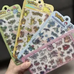 ポケモン カラフルシール 硬いシール4枚セット