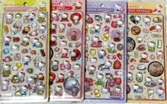 ハローキティ和柄　 BONBON DROP シール 4枚セット