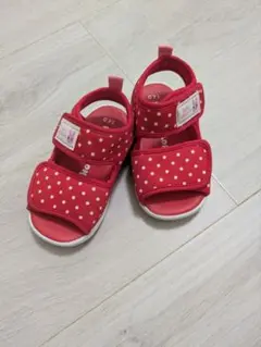 値下げ　HOT BISCUITS 水玉模様サンダル 14.0