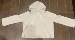 Gapロゴ フリース フーディー ギャップ トップス パーカー ベージュ