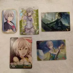 日野森志歩　プロジェクトセカイ缶バッジとカードのセット