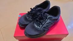 New Balance 550ワイド ブラックスニーカー25.0cm