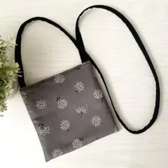 わたげ柄コーデュロイ生地♡キッズポシェット♡ハンドメイド