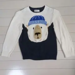 H&M ホッキョクグマ セーター 5-6歳用