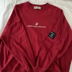 BEVERLY HILLS POLO CLUB 長袖Tシャツ M 赤のサムネイル
