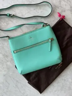 kate spade ケイトスペード ハンドバッグ グリーン レザーシボ革 2026 