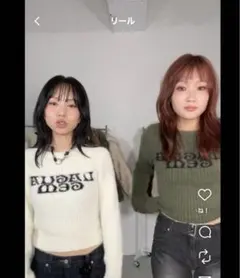 laguagem カーキ　ニット　未使用