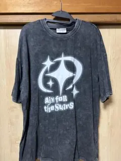 ビンテージ ダークグレー Tシャツ Aim for the Stars