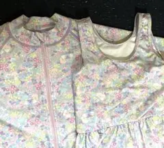 フラワープリント ワンピース水着 120cm