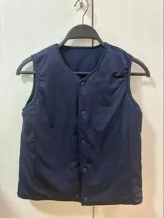 ベスト　ネイビー 140サイズ　無印良品