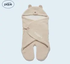 gelato pique クマのフード付きおくるみ