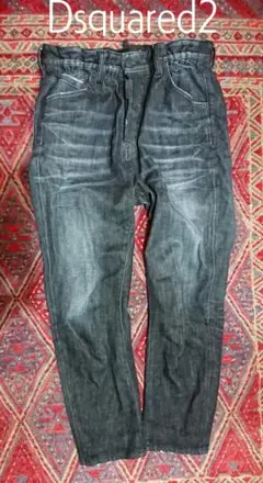 美品 Dsquared2 ハイウエスト ブラックデニム