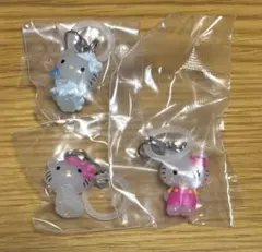 ハローキティ めじるしアクセサリー 3個セット お花＆チャーミー＆天使