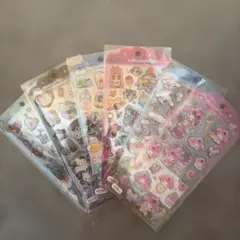 ラム様 ドロップジェリーシール　パワパフ　トムジェリ　はぴだんぶい　キティ