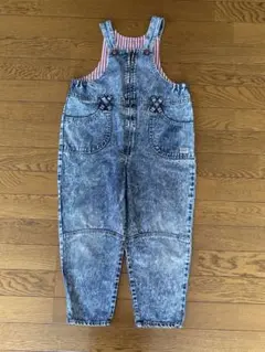 古着　ボブソンミニ　フェードデニムオーバーオール　130 子供服