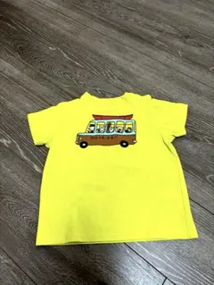 mont-bell 子供用Ｔシャツ 黄色 バスデザイン90センチ