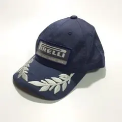 PIRELLI ピレリ 企業ロゴ キャップ ネイビー 月桂樹 刺繍 - メルカリ