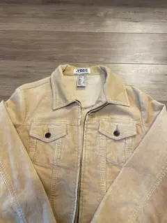 ベージュ ジップアップジャケット レディース