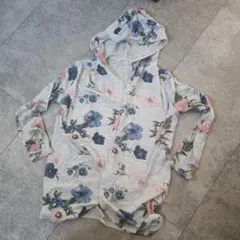 H&M 花柄フード付きパーカー 140cm