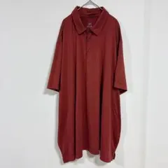 ジョージ ポロシャツ レギュラーカラー 半袖 サイドスリット 無地 3XL 夏服のサムネイル